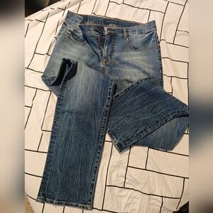 Aeropostale Men’s Size 32x32 Blue Straight Leg Stretch Denim Jeans